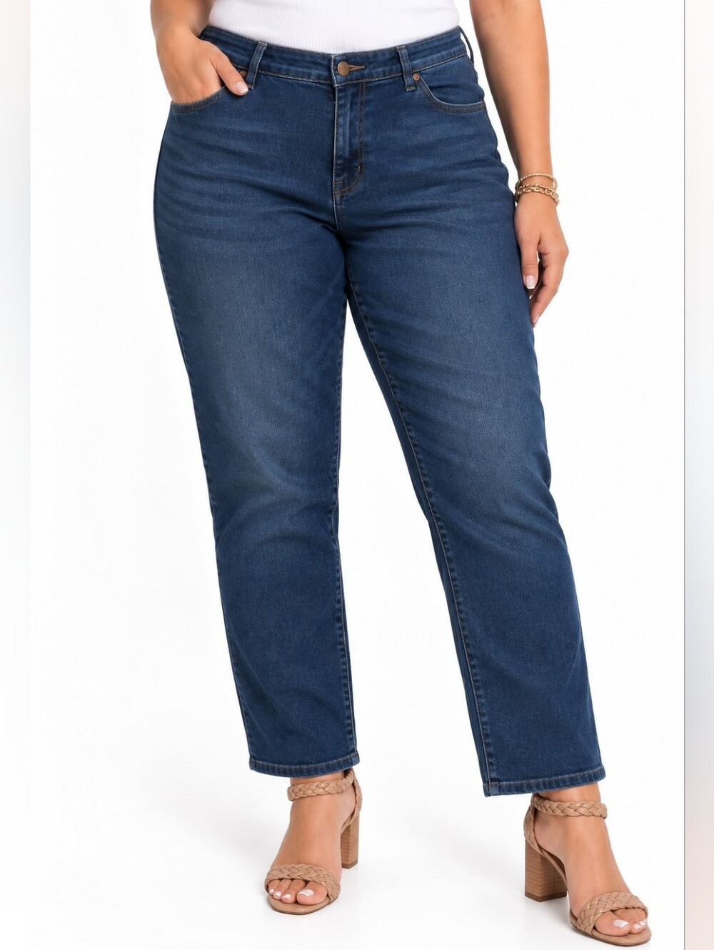Gloria Vanderbilt Amanda Size 16W ,  Blue Denim